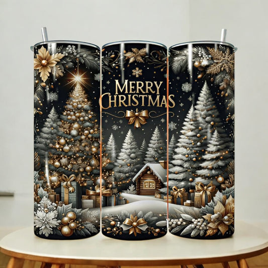 Merry Christmas Wonderland - 20oz Skinny Stainless-Steel Tumbler